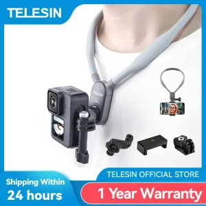 TELESIN Silicone Neck Magnetic Hold Mount for GoPro Hero 12 11 10 9 8 7 6 5 Insta360 DJI Osmo Action Action Camera Accessories 1