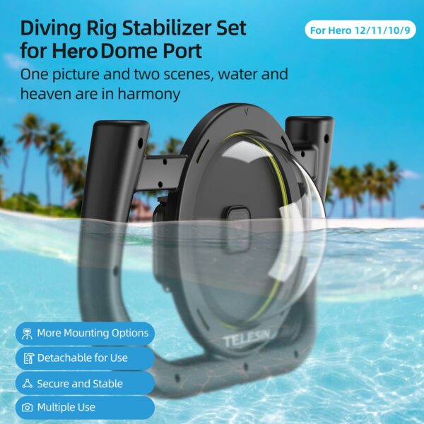 Dome Port Waterproof Handheld Housing Case 2