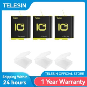 2Pack 1750mAh Battery For GoPro Hero 9 10 With Battery Box - Larger Capacity 1