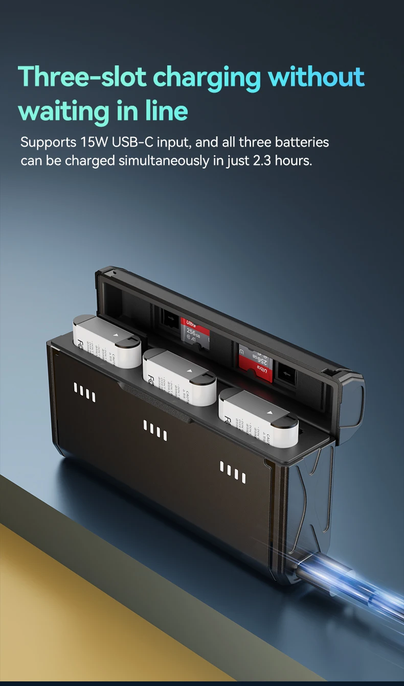 Sony NP-BX1 Battery 3-Way Fast Charger Box - Compatibility: Digital Cameras: ZV-1 series, RX100 series, H400, HX range, WX series, and more. Digital Camcorders: HDR-PJ and HDR-CX series. Sports Cameras: FDR-X series, HDR-AS series.