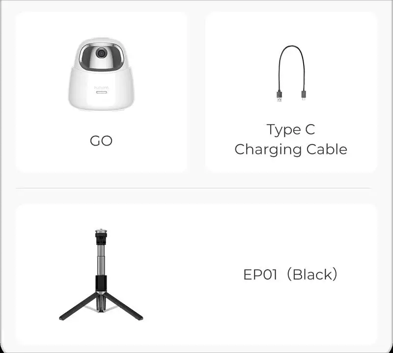 Detailed specs and box contents of the gimbal