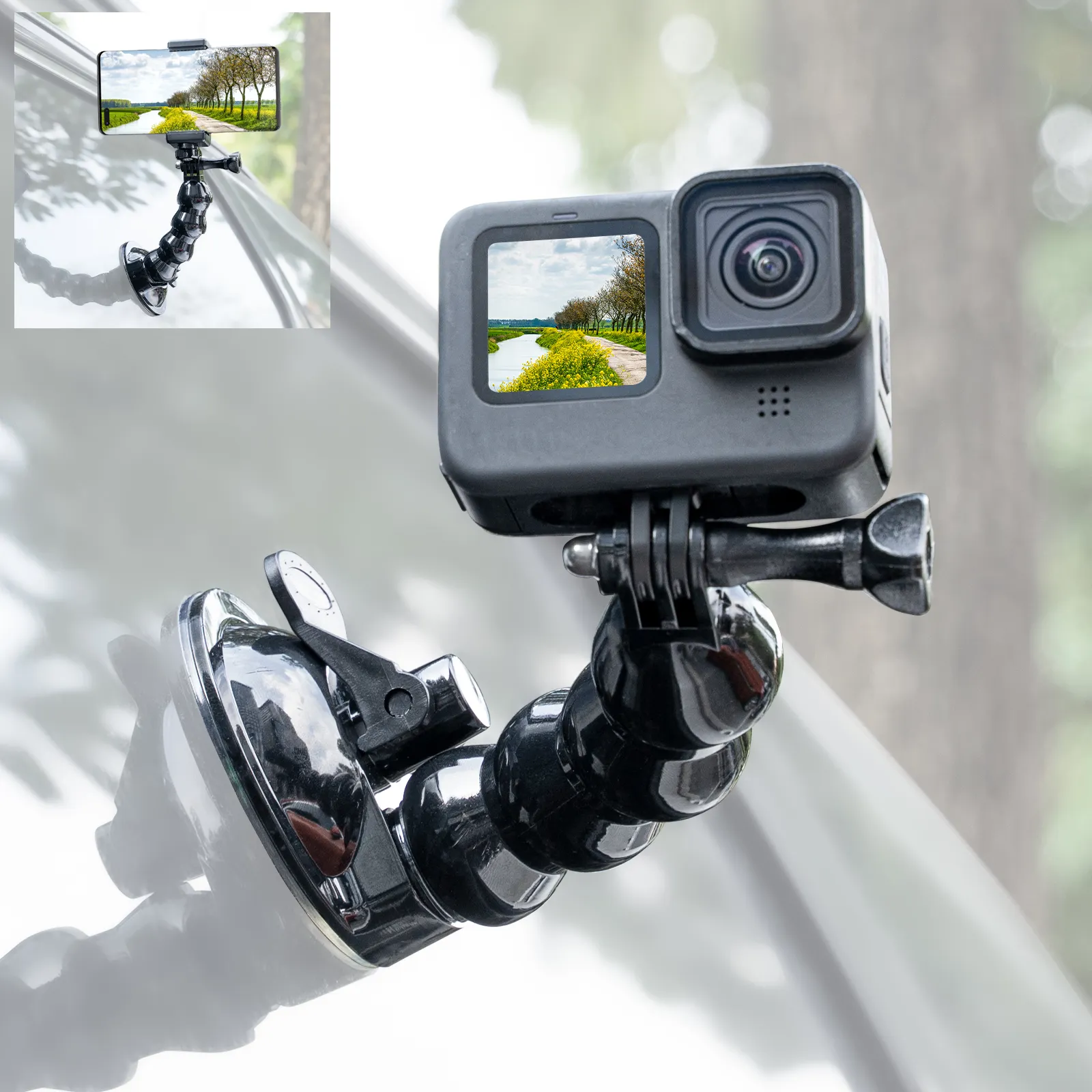 Car Suction Cup Window Mount with Sturdy Construction