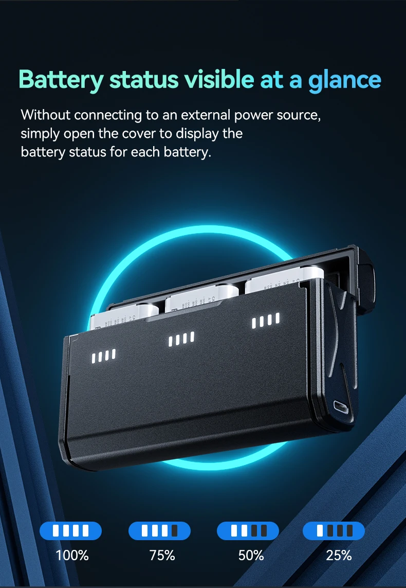 Sony NP-BX1 Battery 3-Way Fast Charger Box - Specifications: Battery Type: Lithium-ion battery, Parameters: 1090mAh, 3.6V, 3.9Wh, Operating Range: 0°C-40°C, Weight: Approx. 22.5+2g, Dimensions: 42.7mm x 29.9mm x 9.2mm