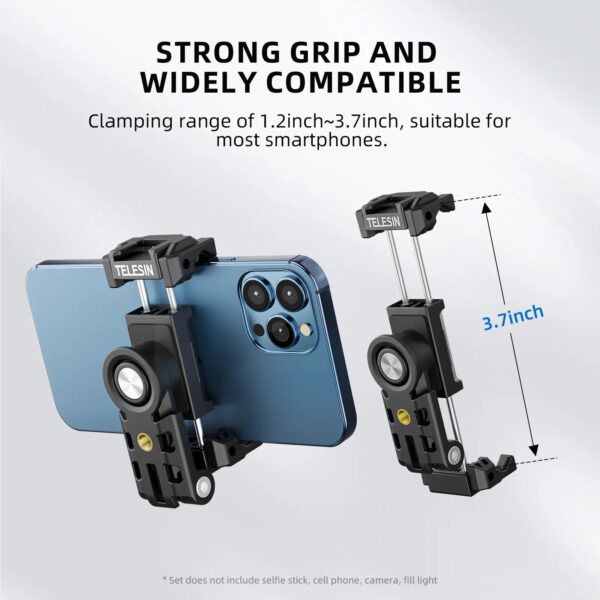 360 Degree Mobile Phone Clip With 1/4 Screw Cellphone Holder Desk Holder Tripod Mount Desk Bracket For Samsung Iphone Xiaomi 4