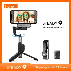 Hohem iSteady Q Handheld Gimbal Stabilizer Phone Selfie Stick Extension Rod Adjustable Tripod with Remote Control for Smartphone 1