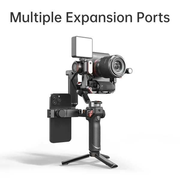 Hohem iSteady MT2 Kit 3 Axis Gimbal for Mirrorless Camera Action Camre Smartphone, Stabilizer for Sony/Nikon/Canon, Load 1.2kg 6