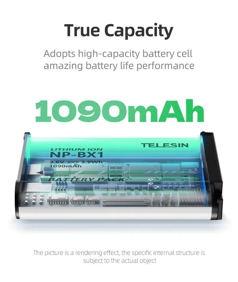 Premium SONY NP-BX1 Battery with 1090mAh Capacity