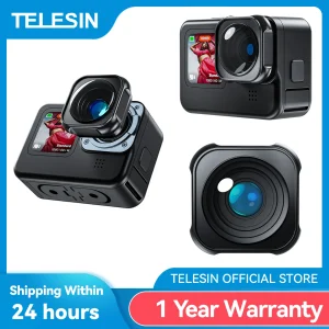 TELESIN Lens Mod for GoPro Hero 9 10 11 Black Anti Shake Aluminum Alloy Water proof Lens Ultra-wide Angle 155 Degree Lens 1