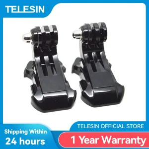 TELESIN 2pcs J-Hook Chest Helmet Mount Strap Buckle for GoPro Hero 10 9 8 7 6 5 4 3 Insta360 SJCAM EKEN Osmo Action Accessories 1