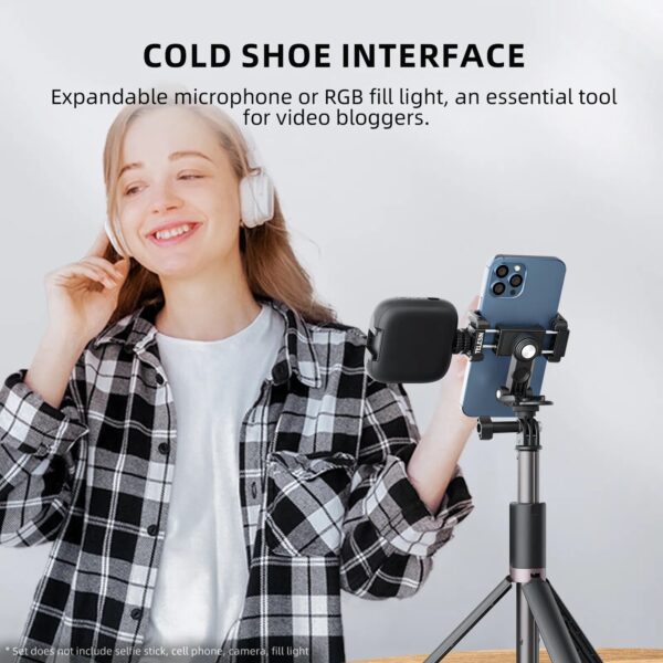 360 Degree Mobile Phone Clip With 1/4 Screw Cellphone Holder Desk Holder Tripod Mount Desk Bracket For Samsung Iphone Xiaomi 3