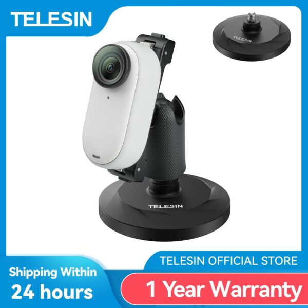 TELESIN Magnetic Suction Bracket Base Action Camera Holder For Insta360 G03 For Insta360 Go3 Accessories 1