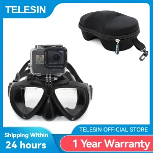 TELESIN Diving Mask Scuba Dive Snorkel Swimming Googgles Tempered Glasses for GoPro Hero Max Insta360 Osmo Action 1