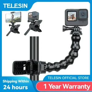 TELESIN Car Suction Cup Window Glass Mount Flexible Holder for GoPro 11 10 9 8 7 6 5 Insta360 Osmo Action SJCAM EKEN Smartphone 1