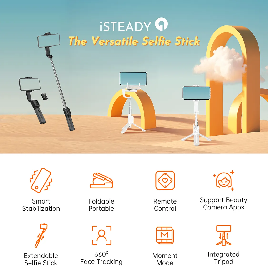 iSteady Q Selfie Stick Gimbal Stabilizer