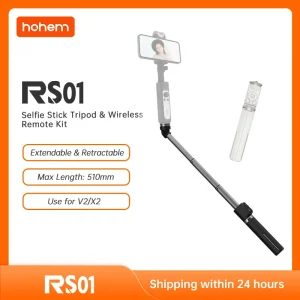 Hohem 3 In 1 Phone Selfie Stick Extendable Retractable Stable Compact Tripod with Remote Control Kit for iSteady V2/X2/XE/Pro 4 1